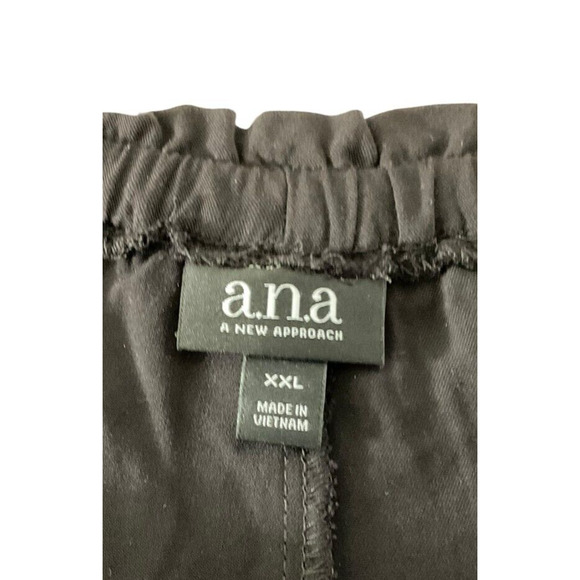 A.N.A. Women's Black Rayon Pants Size XXL Elastic Waist - Picture 7 of 12